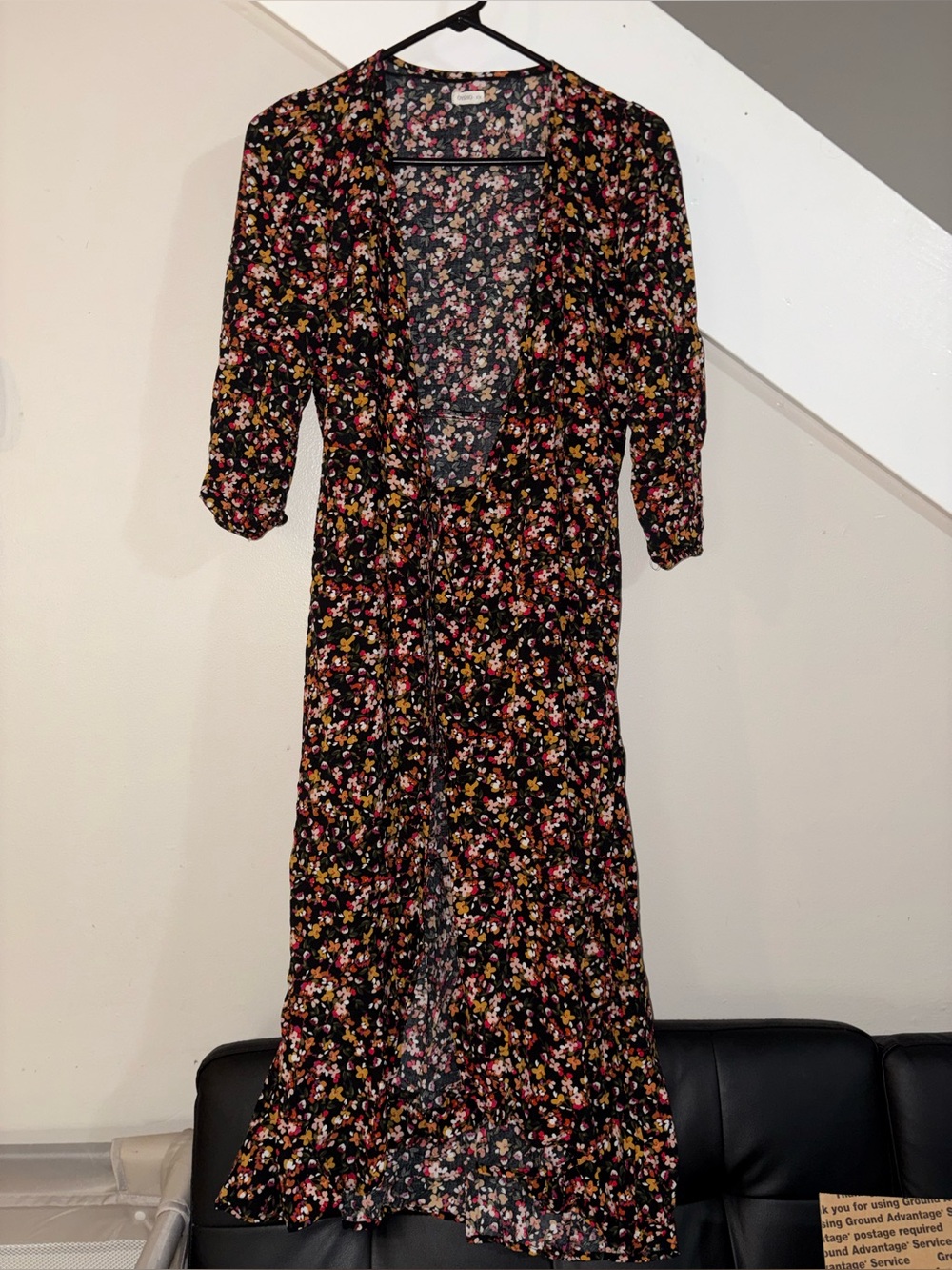 Oysho floral print wrap dress size medium